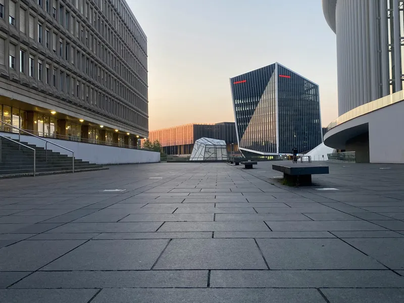 Luxembourg business district — local company context